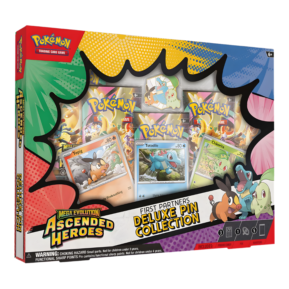 Pokemon Ascended Heroes First Partners Deluxe Pin Collection