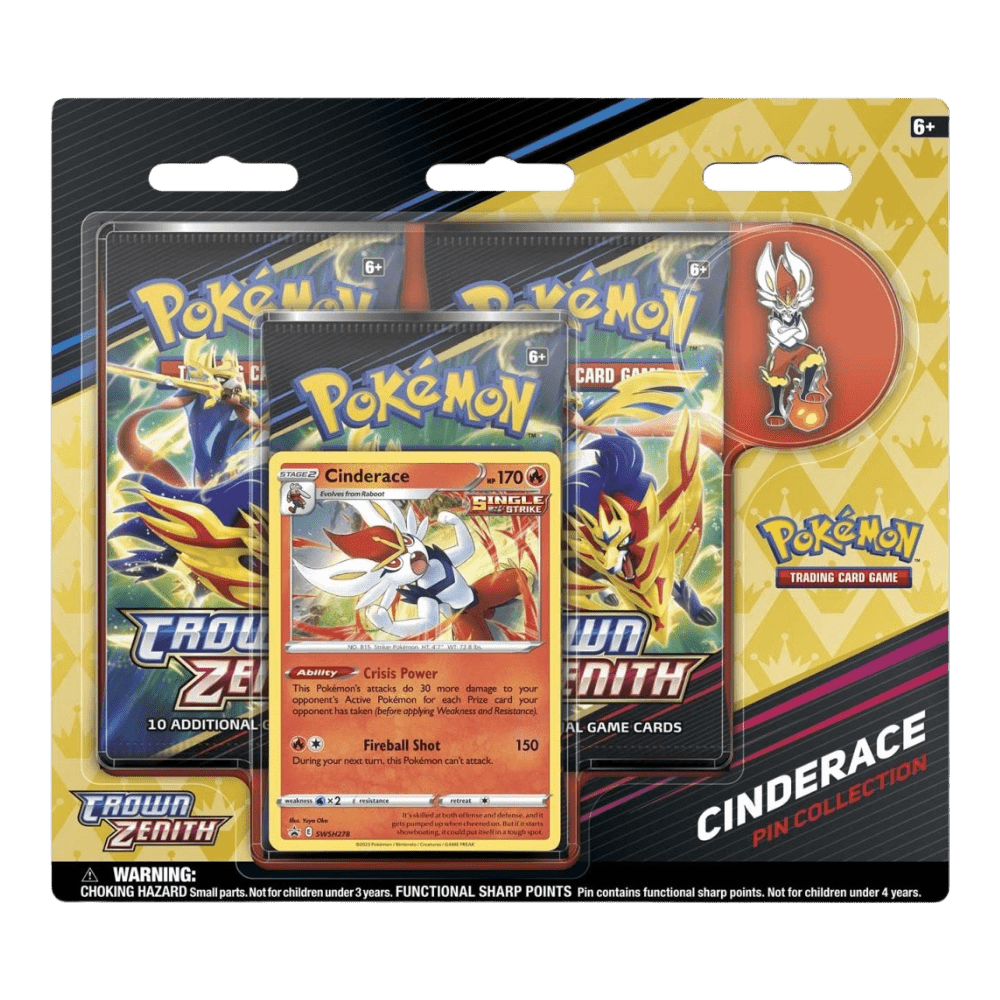 Pokemon Crown Zenith Pin Collection - Cinderace