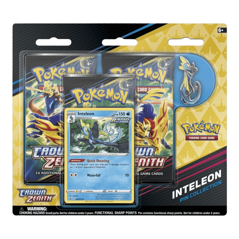 Pokemon Crown Zenith Pin Collection - Inteleon
