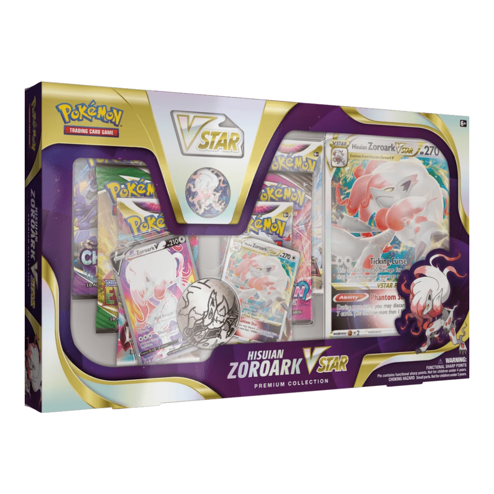 Pokemon Hisuian Zoroark VSTAR Premium Collection Box