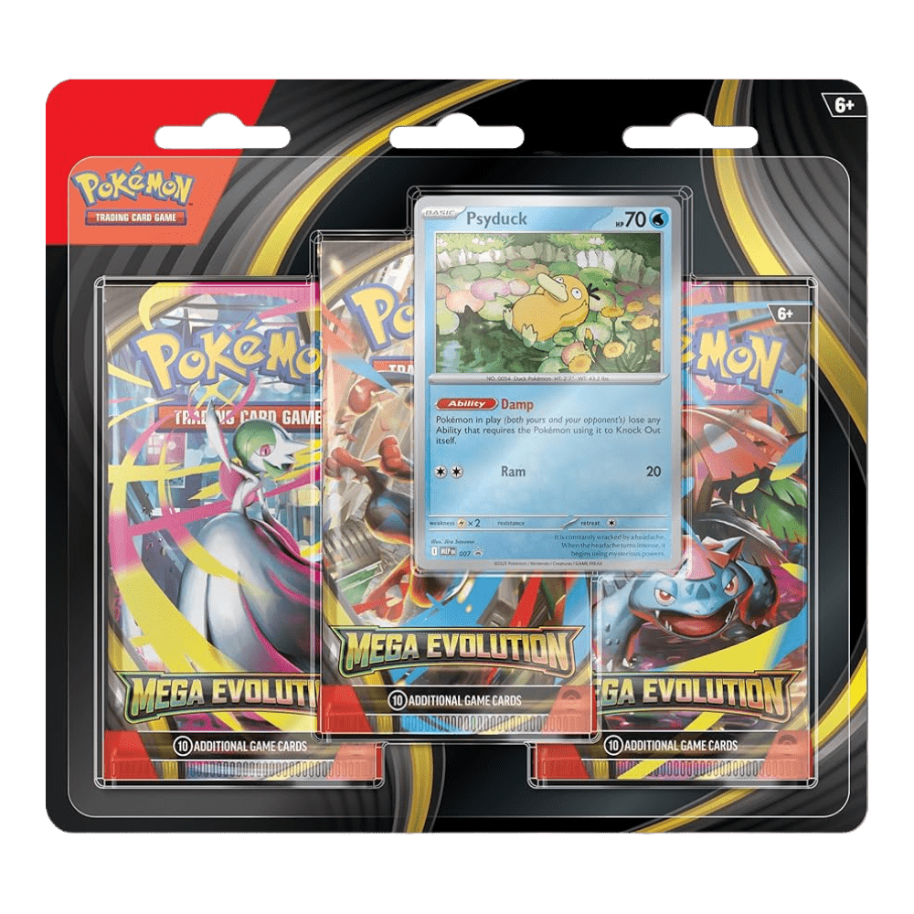 Pokemon Mega Evolution 3-Pack Blister (Psyduck)