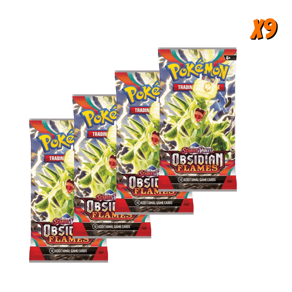 Pokemon Obsidian Flames Booster Pack Bundle (9 Packs)