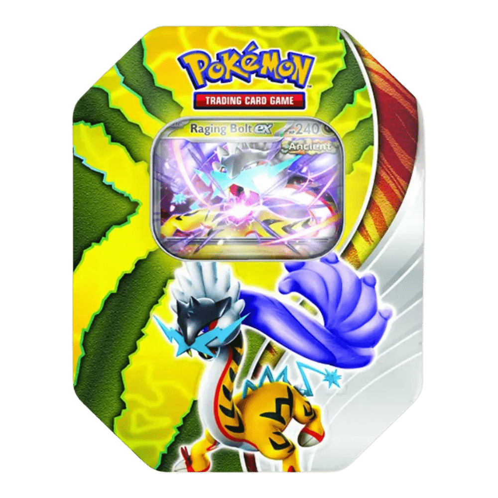 Pokemon Paradox Destinies Tin - Raging Bolt