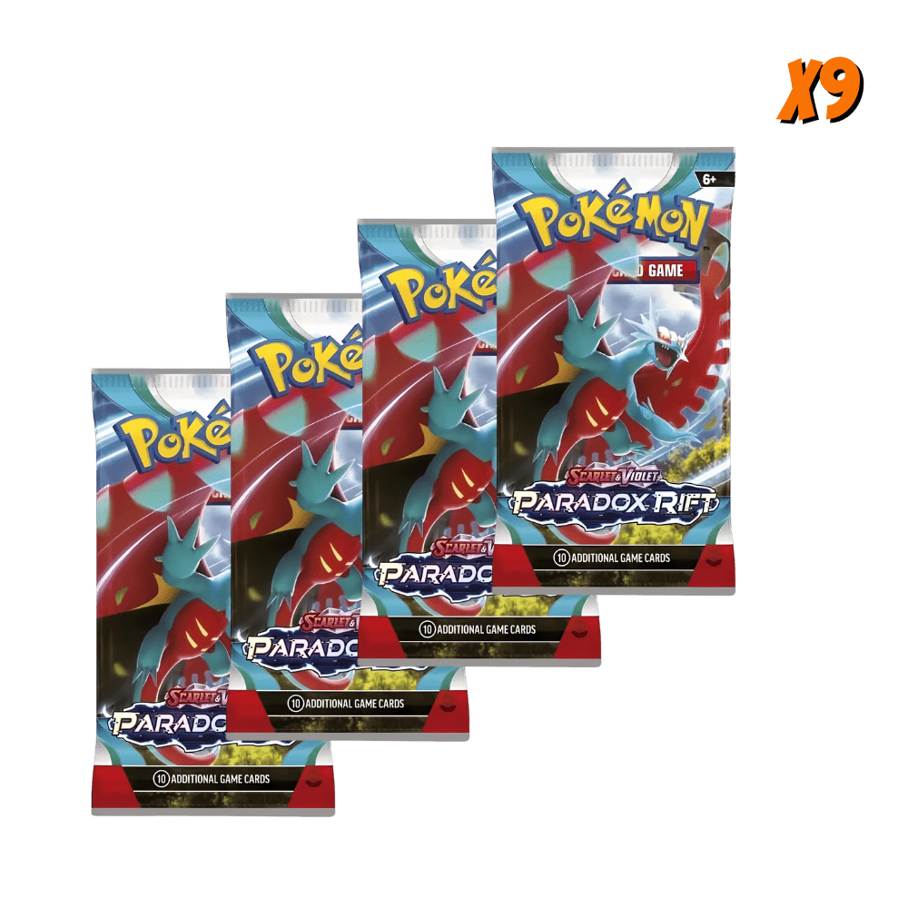 Pokemon Paradox Rift Booster Pack Bundle (9 Packs)