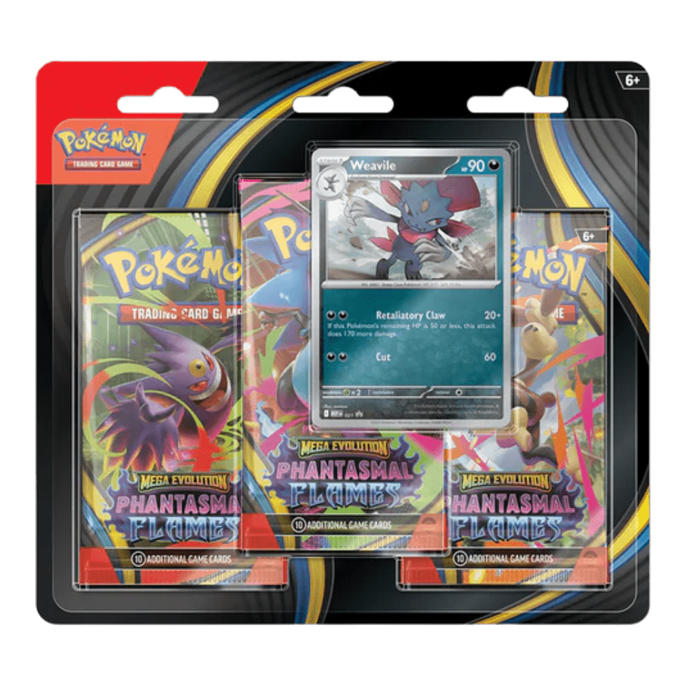 Pokemon Phantasmal Flames 3-Pack Blister (Weavile)
