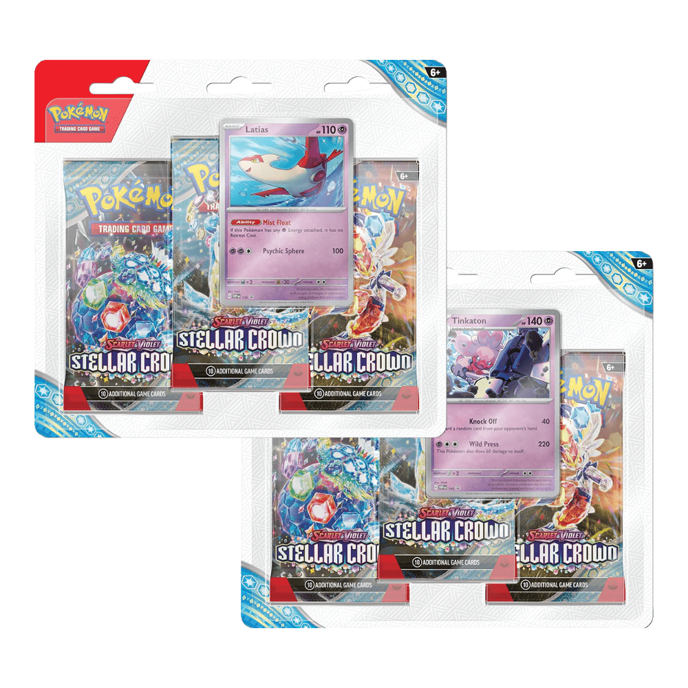 Pokemon Stellar Crown 3-Pack Blister (Latias/Tinkaton)