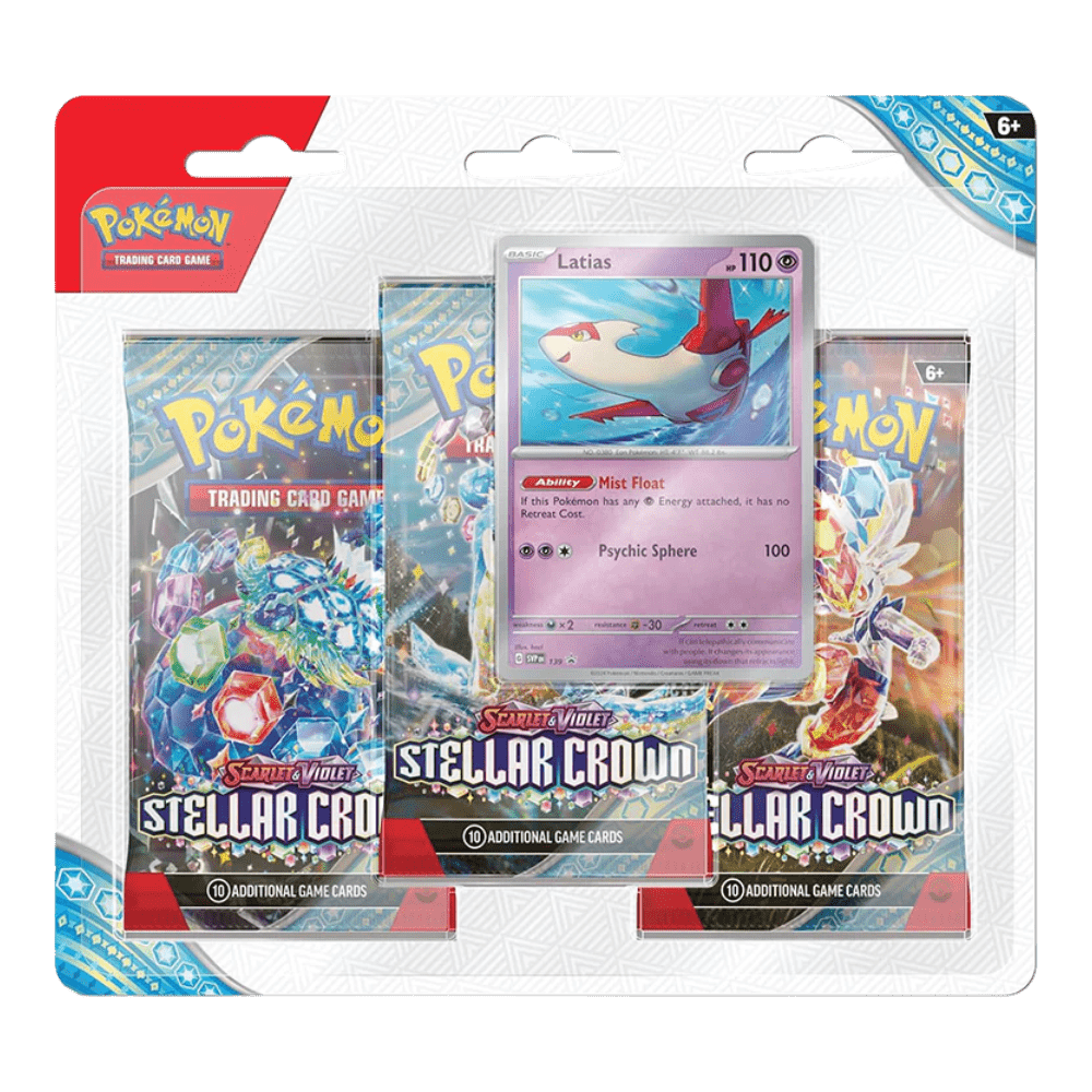 Pokemon Stellar Crown 3-Pack Blister (Latias/Tinkaton)