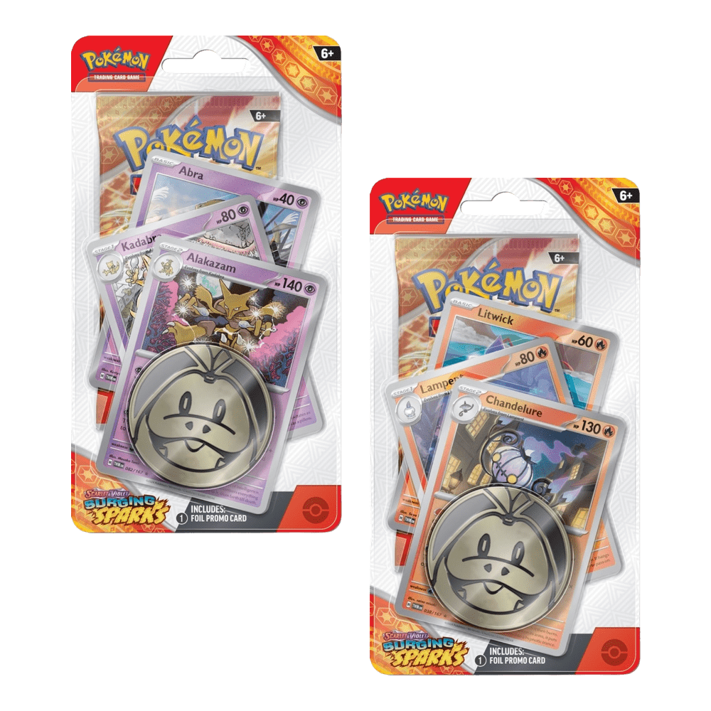 Pokemon Surging Sparks Premium Checklane Blister (Alakazam/Chandelure)