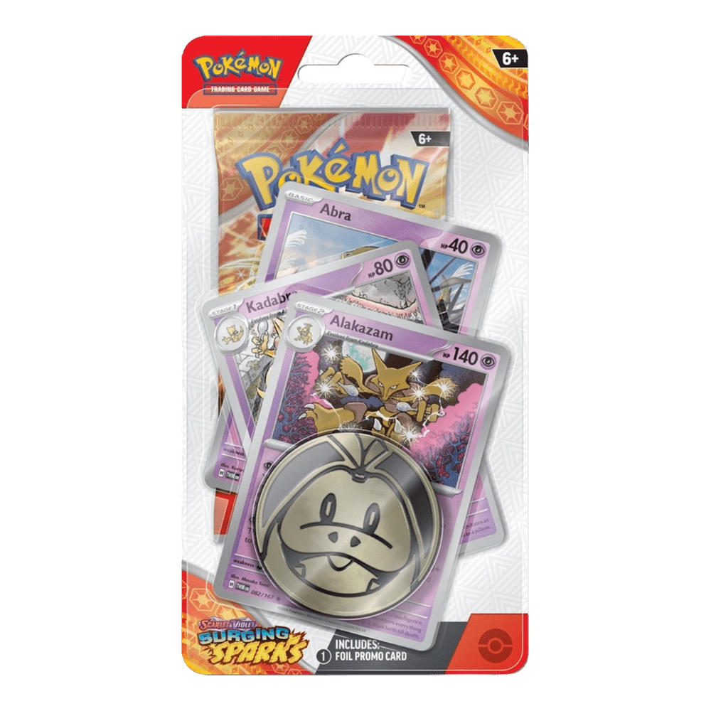 Pokemon Surging Sparks Premium Checklane Blister (Alakazam/Chandelure)