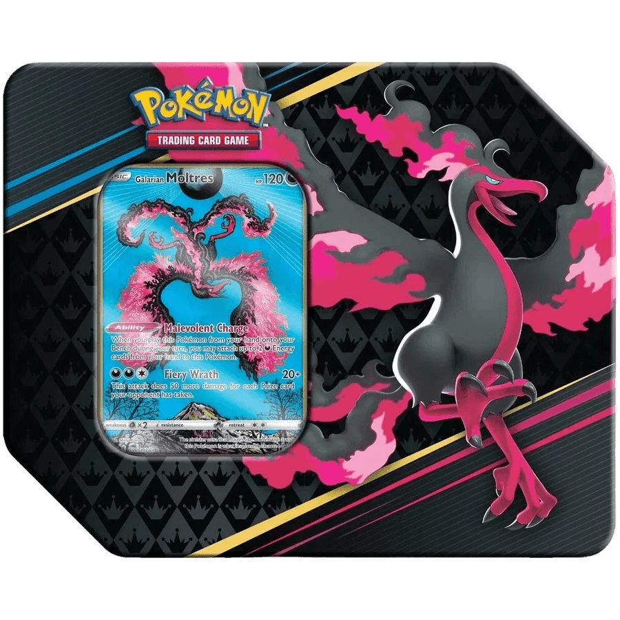 Pokemon Crown Zenith 7" Art Tin - Galarian Moltres