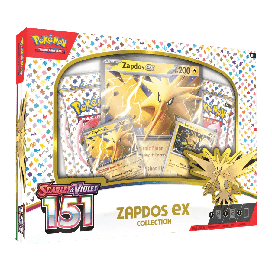 Pokemon TCG - Scarlet & Violet - 151 Zapdos ex Collection Box