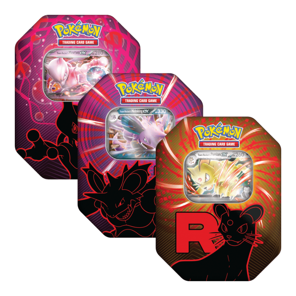 Pokemon Team Rocket Tin (1 of each)