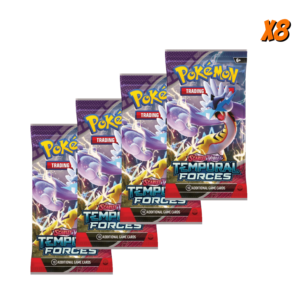 Pokemon Temporal Forces Booster Pack Bundle (8 Packs)