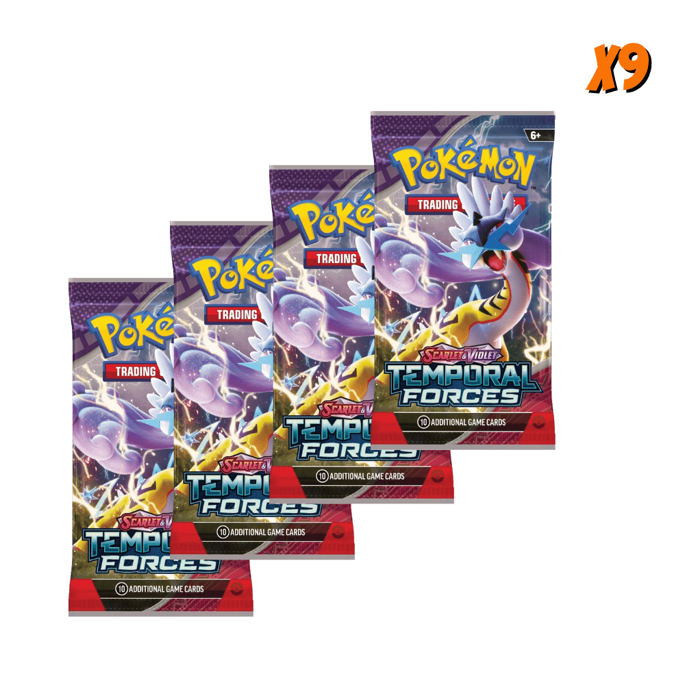 Pokemon Temporal Forces Booster Pack Bundle (9 Packs)