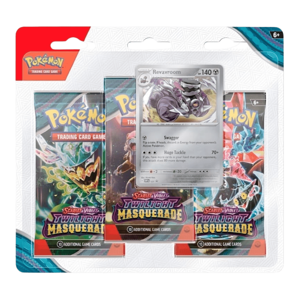 Pokemon Twilight Masquerade 3-Pack Blister (Revavroom/Snorlax)