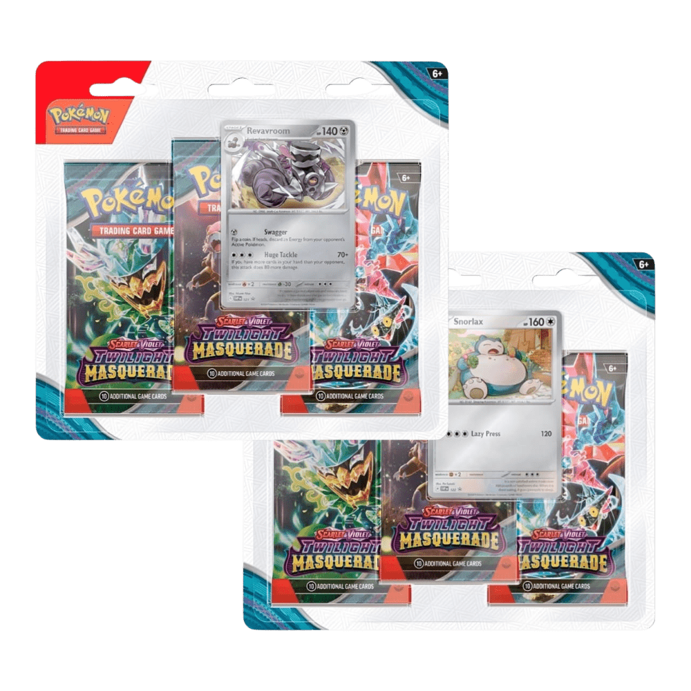 Pokemon Twilight Masquerade 3-Pack Blister (Revavroom/Snorlax)