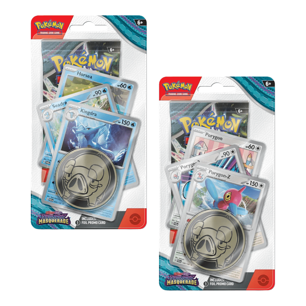 Pokemon Twilight Masquerade Premium Checklane Blister (Kingdra/PorygonZ)